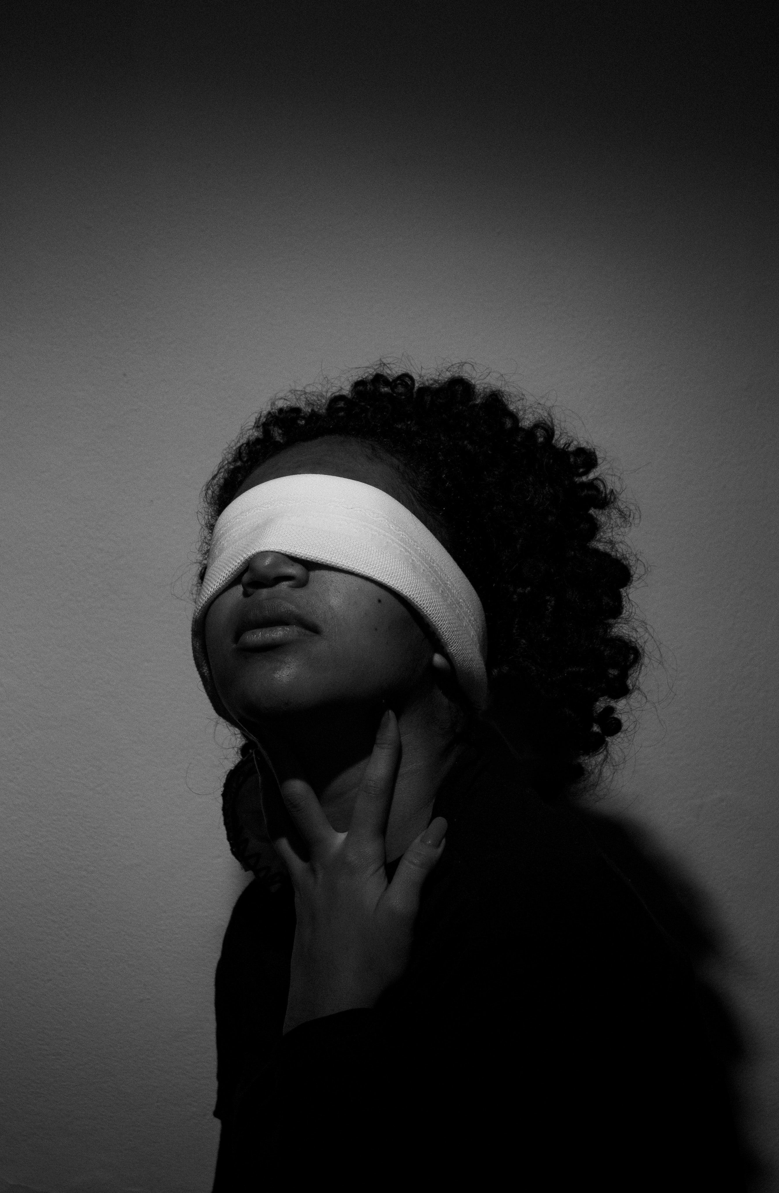 blindfolded