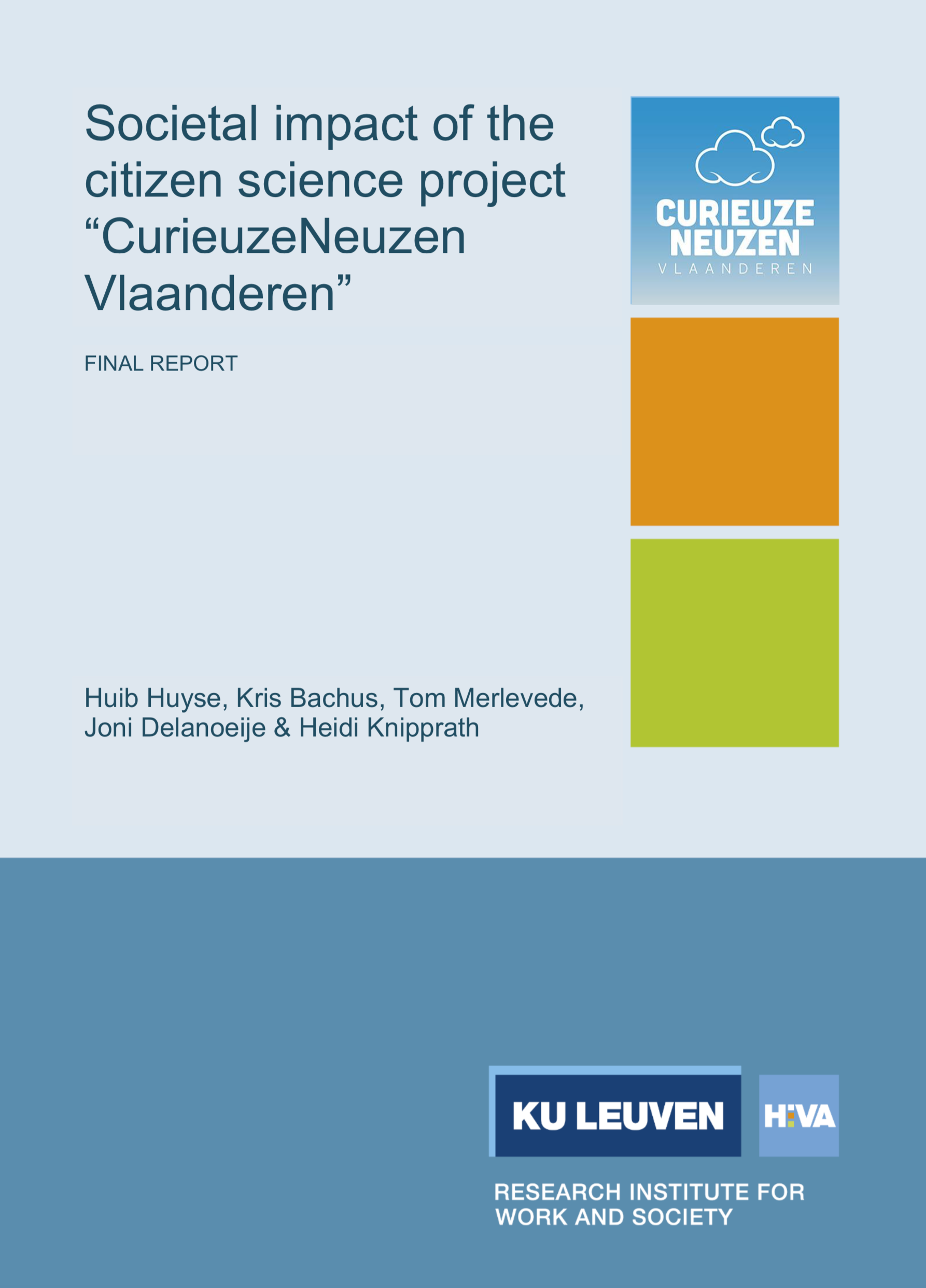 Societal impact of Curieuze Neuzen Report